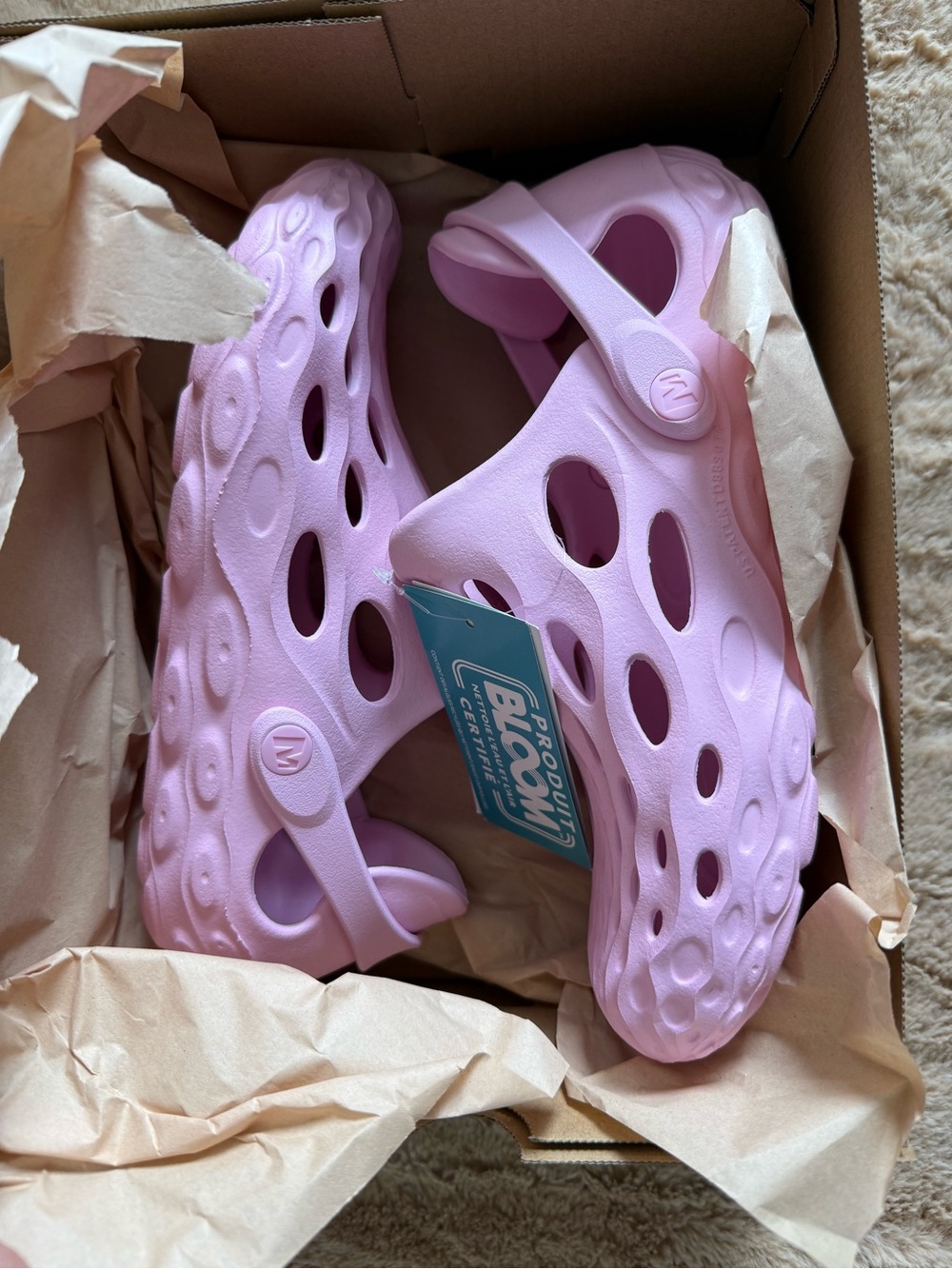 Merrell Hydro Moc Pink Marshmallow Water Shoes - 8/38 - Picture 6 of 7